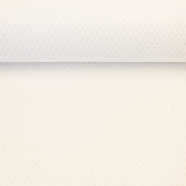 Baumwoll-Jacquardjersey Waffelstruktur Altweiß by Swafing